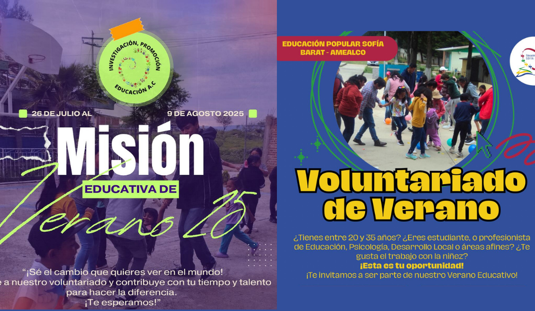 Voluntariado – Verano Educativo 2025: ¡vive un verano inolvidable!